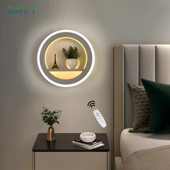 Светодиодный настенный светильник для спальни, скандинавские настенные светильники, прикроватная лампа для гостиной с регулируемой яркостью, светодиодный настенный светильник для дома, светильник для ванной комнаты