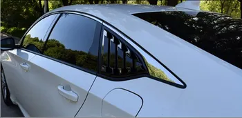 Черный АБС-пластик, глянцевая крышка Жалюзи на четверть бокового вентиляционного окна для Honda Accord 2018-2020