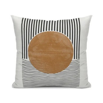 Креативный чехол для подушки с абстрактным рисунком-Домашний декор-Современная домашняя декоративная наволочка для гостиной