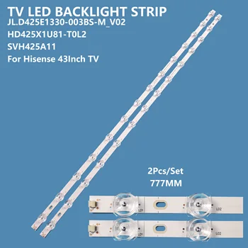 2 шт./компл. светодиодная подсветка полосы света JL.D425E1330-003BS-M_V02 HD425X1U81-T0L2 SVH425A11 для Hisense 43-дюймовые аксессуары для телевизоров