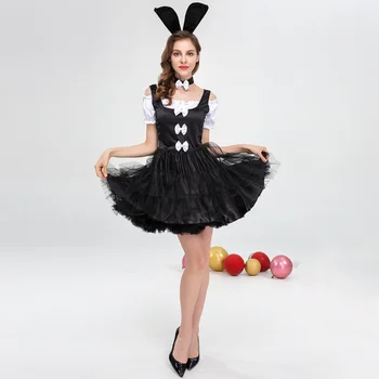 Женский костюм Лолиты Бэббит на Пасху, Алиса, Страна Чудес, девочка-кролик, Косплей, костюм для вечеринки в честь Хэллоуина, Маскарадное платье