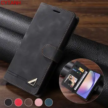 Кожаный чехол-бумажник с защитой от кражи Для Samsung Galaxy S23 S22 Plus S21 Ultra S20 FE S10E S9 Plus S8 Plus Note 20 20 Ultra 10 Pro 9 8