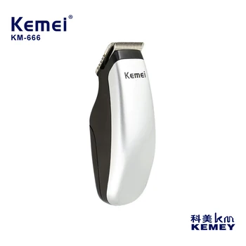 Kemei KM-666 Мини-Триммер для волос, Электрическая Машинка для стрижки волос, Мужская бритва для Бороды, парикмахерская, работающая на батарейках