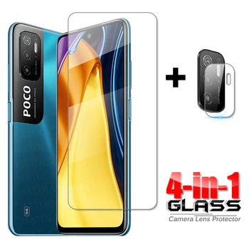 Стекло на Poco M3 Pro 5G Полностью Прозрачное Закаленное Стекло Для Xiaomi Poco M3 Pro 5G Защита экрана камеры Poco M3 Pro 5G Стекло объектива
