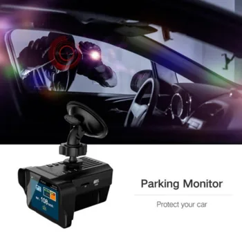 1080P Mirro Скорость автомобиля Лазерный Тахометр GPS Голосовое оповещение Безопасность Видеорегистратор Камера Автомобильный Видеорегистратор