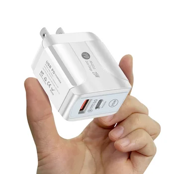 500шт 25 Вт PD QC3.0 Быстрая зарядка USB C зарядное устройство Для iPhone 13 Xiaomi Samsung Huawei Быстрая Зарядка Настенное зарядное устройство для телефона