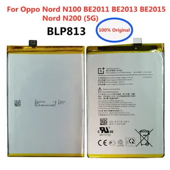 2023 Новый Оригинальный Сменный Аккумулятор BLP813 Для Oppo Nord N100 BE2011 BE2013 BE2015/Oppo Nord N200 5G 5000mAh Phone Bateria