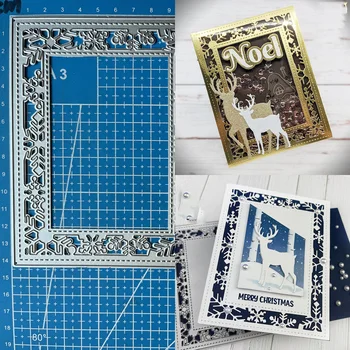 Штампы для резки металла Lucky Goddess, рамка для снежинок, Фотоальбом для скрапбукинга, Декоративное тиснение, бумажные открытки, поделки