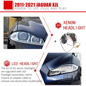 Модификация автомобильных фар CZMOD Обновление Специального автомобильного жгута проводов для Jaguar XJ С 10-15 ксеноновых до 16-21 светодиодных