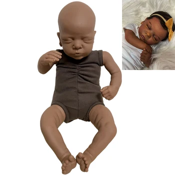 20-дюймовый комплект Rome Reborn Doll с черной кожей Baby Doll Неокрашенный Комплект незаконченных кукол