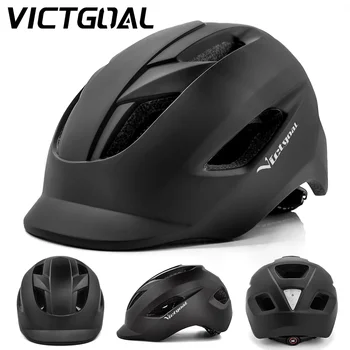 VICTGOAL, Городской Велосипедный шлем для Взрослых, светодиодный задний фонарь, Мужской, женский, Защитный шлем для электрического скутера, Пригородный Городской MTB, Дорожные защитные шлемы