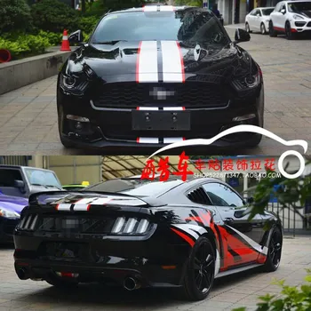 Автомобильные наклейки для Ford Mustang GT500 модифицированный кузов, модные креативные наклейки GT500