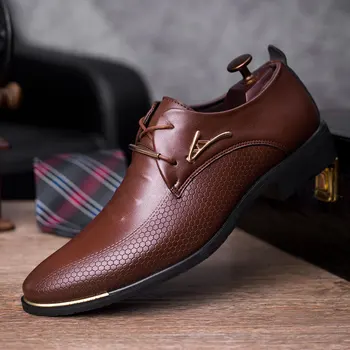 Мужская Официальная деловая кожаная обувь, Итальянские роскошные туфли-оксфорды для мужчин, модельные туфли для костюмов, обувь для общества с острым носком, большие размеры