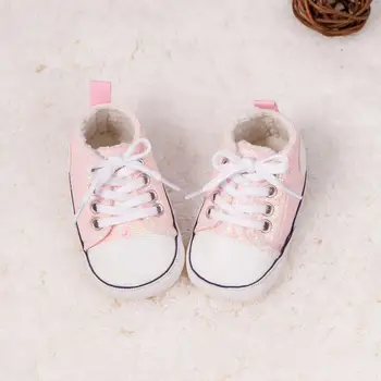 KIDSUN/ парусиновая обувь для новорожденных, Классическая спортивная обувь с блестящими звездами для мальчиков и девочек, первые ходунки для малышей, нескользящая обувь для детской кроватки