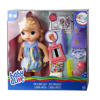 Hasbro Baby Alive Непослушный ребенок, милая кукла для рисования пальцами, игрушка для игр в дом, подарок на день рождения для детей