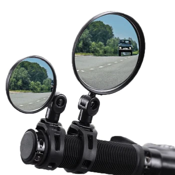 Универсальное велосипедное зеркало, руль, зеркало заднего вида для велосипеда, мотоцикла, Регулируемое вращение на 360 градусов для езды на велосипеде, Велосипедное зеркало