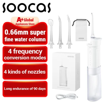 SOOCAS W3 Pro W1 Портативный Ирригатор для полости рта USB Type-c Перезаряжаемый Водяной Флоссер С Вытягиваемой Структурой Портативная Стоматологическая Водяная Струя