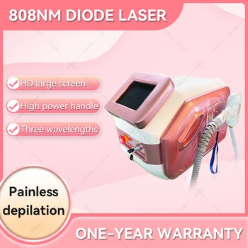 2023 Горячие Продаваемые Продукты Диодный лазер 755 808 1064 Диодная Розовая Лазерная Машина для отбеливания кожи