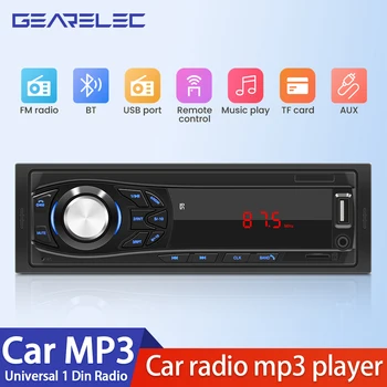 Gearelec Автомобильное радио 1 Din Bluetooth Радио Автомобильный MP3-плеер FM USB Авто Стерео Аудио Стерео Цифровое аудио FM Музыка Стерео Авторадио