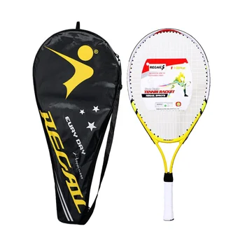 1 Комплект теннисной ракетки из сплава с сумкой, спортивные игрушки для родителей и детей, играющие в игры на открытом воздухе (желтый)