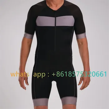 2023 NewZootekoi Летний Триатлонный Велогонщик Speed Trisuit Ropa Ciclismo С Коротким Рукавом Для Бега На Дорожном Велосипеде Боди Skinsuit