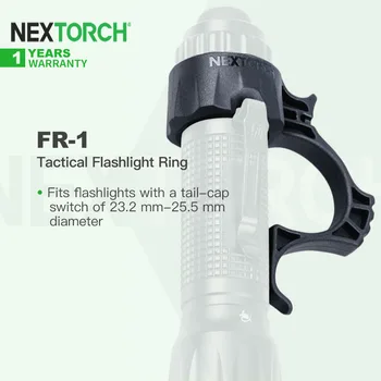 Кольцо для тактического фонаря Nextorch FR-1, подходит для фонаря с переключателем на задней крышке диаметром 23,2-25,5 мм для TA30/TAO1/E6, освободите руки