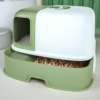 Закрытый коврик для мусора, очень большой гигиенический лоток, освежители воздуха, тренировочный набор, дизайн кошачьего туалета Lettiera Gatto Товары для домашних животных