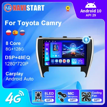 NAVISTART Android Автомобильный Радиоприемник Стерео Для Toyota Camry 2015-2017 GPS Навигация Android Auto 4G WIFI Carplay Cam Плеер 2 Din DVD