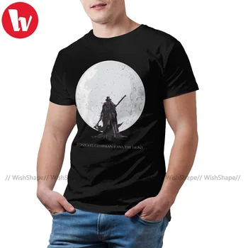 Футболка Bloodborne, Милая хлопковая футболка с коротким рукавом, графическая Уличная футболка, Мужская футболка Оверсайз