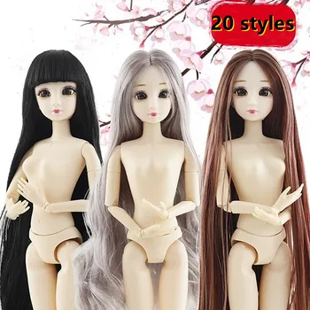 30 см Модная Красивая кукла для девочек 3D Глаза Куклы Принцессы Пластиковая кукла DIY Игрушка для девочек Модель куклы с 20 суставами BJD Doll