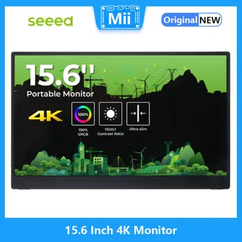 15,6-дюймовый монитор - 4K, IPS HDR, 100% sRGB, mini HDMI, Type-C, динамик, Совместим с Raspberry Pi/Nvidia Jetson/ПК/маршрутизатором