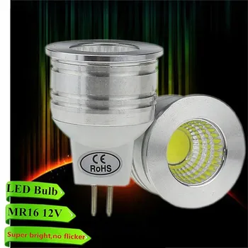 10X Новые продукты MR16 COB точечные светильники 6 Вт 12 В с регулируемой яркостью светодиодные лампы Теплый белый/белые энергосберегающие светодиодные лампы