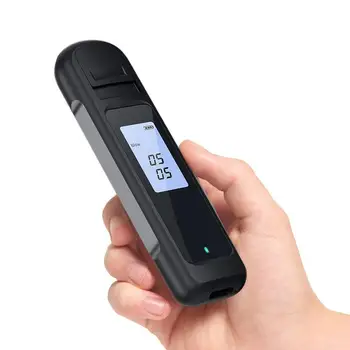 Портативный цифровой Алкотестер USB, Перезаряжаемый Алкотестер, Высокочувствительный и точный тестер с цифровым экраном USB
