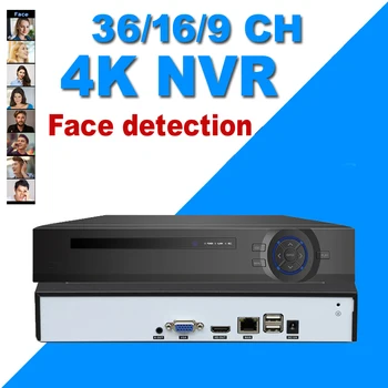 16CH 32CH 9ch 4k Ultra HD NVR Видеорегистратор С функцией Обнаружения движения лица Onvif H.265 8MP IP-камера Система Видеонаблюдения P2P Сеть 1 ТБ Xmeye