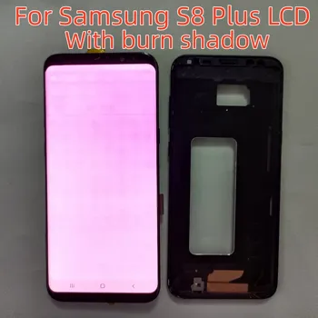Оригинальный Дисплей Для Samsung Galaxy S8 Plus G955 G955F ЖК-дисплей Для Galaxy S8 + Дисплей с Сенсорным экраном s8plus Дигитайзер С тенью ожога