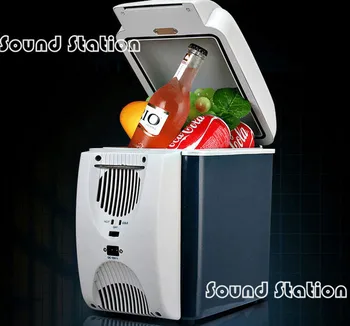 Автомобильный мини-холодильник объемом 7,5 л с морозильной камерой, холодильный обогревательный бокс двойного назначения / Cool Cooler Box Essential Travel Tourism