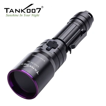 TANK007 UVC31 УФ-фонарик Nichia 365 нм 5 Вт USB, перезаряжаемый фонарик с чистым ультрафиолетовым излучением от батареи 18650 для исследований