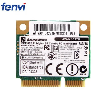 Адаптер беспроводной сетевой карты с Половинным Мини-интерфейсом PCI-E Atheros AR5B225 Поддерживает Bluetooth 4.0 и 802.11b/g/n для ноутбука