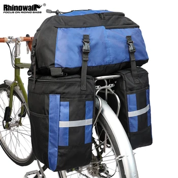 Сумка для велосипеда Rhinowalk, 70л, Большая емкость, 3 шт., комплект, Велоспорт, Велосипед, Двойная боковая стойка, Багажник, Дорожный багаж для хранения