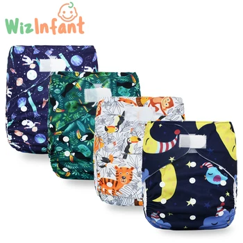 Подгузник Wizinfant Big XL с карманом для ребенка от 2 лет и старше, внутренний из замшевой ткани, остается сухим, размер регулируется, подходит для талии 36-58 см