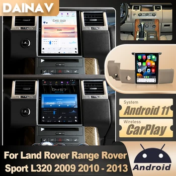 10,4-Дюймовый автомобильный радиоприемник Android 11 для Land Rover Range Rover Sport L320 2009-2013 GPS-навигация Qualcomm Стерео мультимедийный плеер