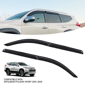 Козырек на окно, защитные стекла, Дефлекторы для Mitsubishi Pajero Sport 2015-2023, автомобильные аксессуары 4X4, защита от солнца и дождя