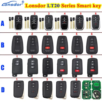 Универсальный Умный Дистанционный ключ серии Lonsdor LT20 8A 4D для Toyota Lexus для KH100 + K518 K518ISE