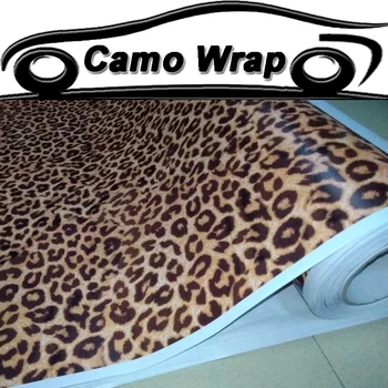 Автомобильный Стайлинг StickerBomb Leopard Камуфляж Винил Обернуть Кожу Животного Леопард Наклейка Автомобиля Мотоцикла Транспортного Средства Упаковочной Пленки