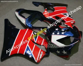 Комплект обтекателей для Honda CBR600 F4i 2001 2002 2003 CBR 600 CBRF4i 01 02 03 Обтекатели кузова с флагом США (литье под давлением)