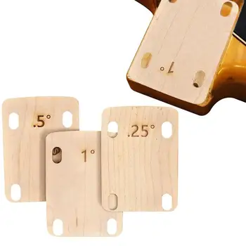 Шейная пластина для электрогитары, 3 штуки, Деревянная прокладка для бас-гитары, Шейная пластина, Защитная замена Для электрогитар 3x2
