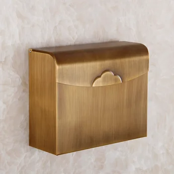 2015 Новый Держатель для туалетной бумаги Модная Антикварная Фурнитура для ванной Комнаты Квадратная медная коробка для салфеток Туалетная бумага Настенная Коробка для здоровья