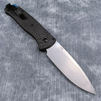 Ручка из Углеродного Волокна BM 535 Bugout Складной Нож Открытый Тактический Охотничий EDC Карманные Ножи 3,18 