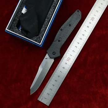 LEMIFSHE 940 ручка из углеродного волокна mark s90v лезвие Медная шайба кемпинг охота Карманный открытый EDC Инструмент Универсальный складной нож