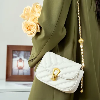 Новая коллекция, женская сумка на цепочке, сумка через плечо, легкая роскошная кожаная сумка